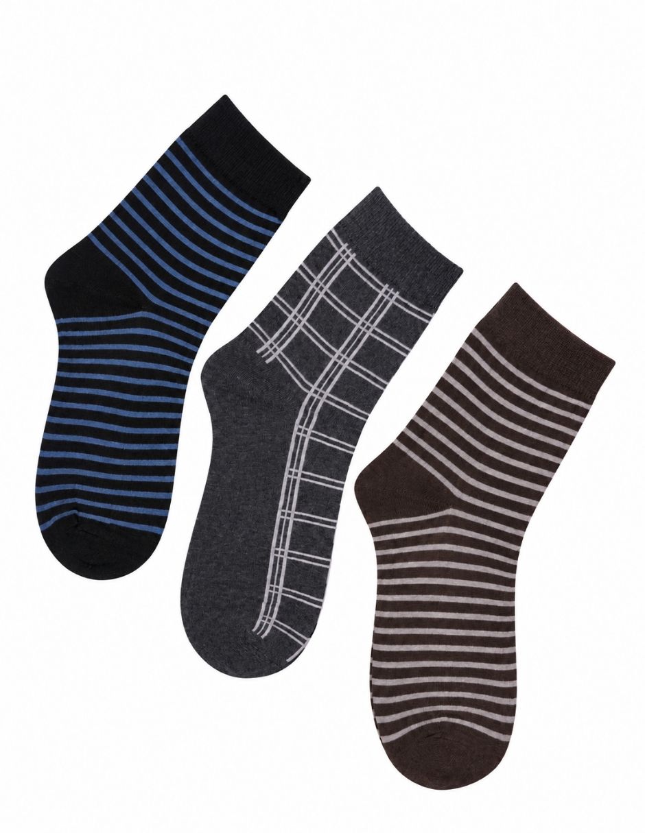 Calcetín de algodón para hombre 3 pares Calcetín de algodón para hombre 3 pares