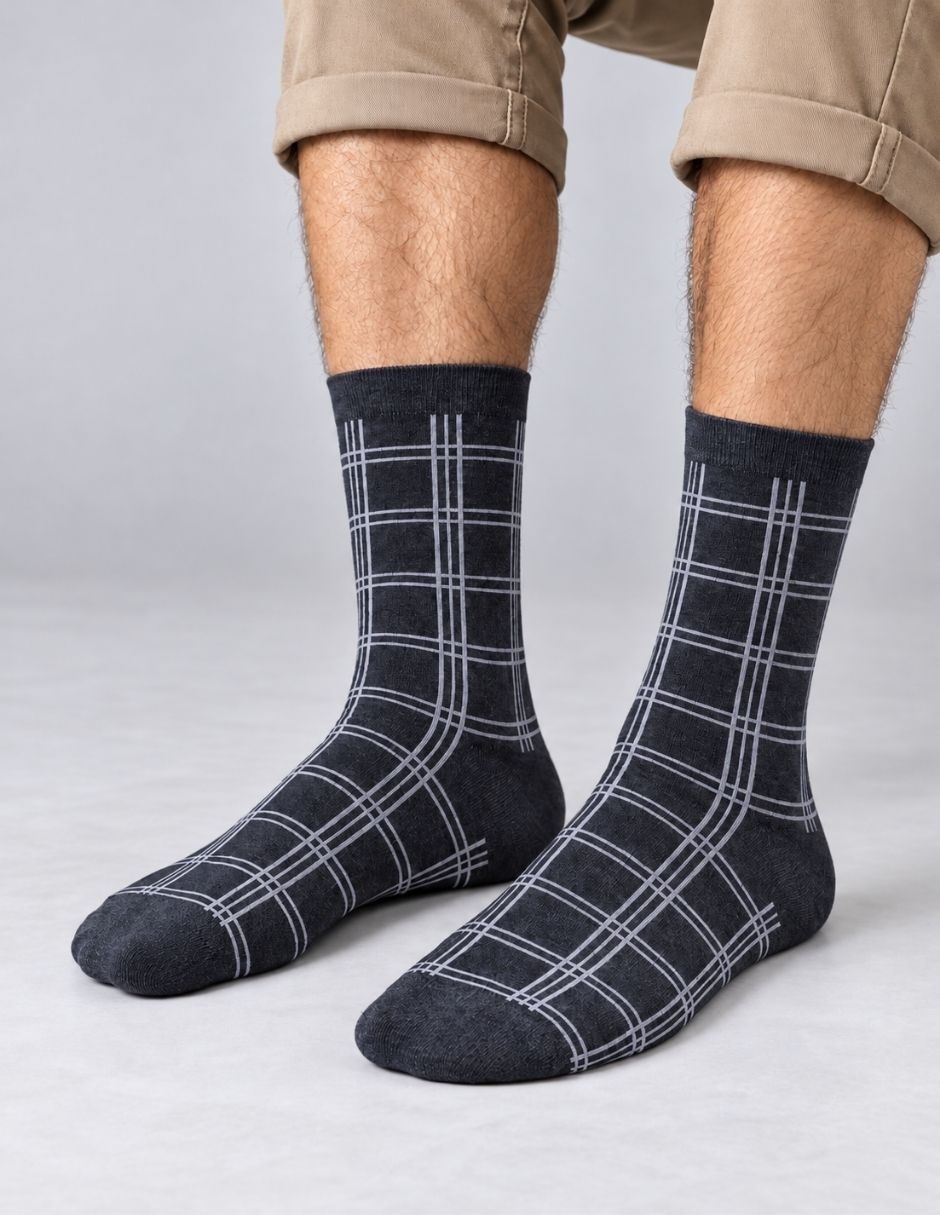 Calcetín de algodón para hombre 3 pares 6