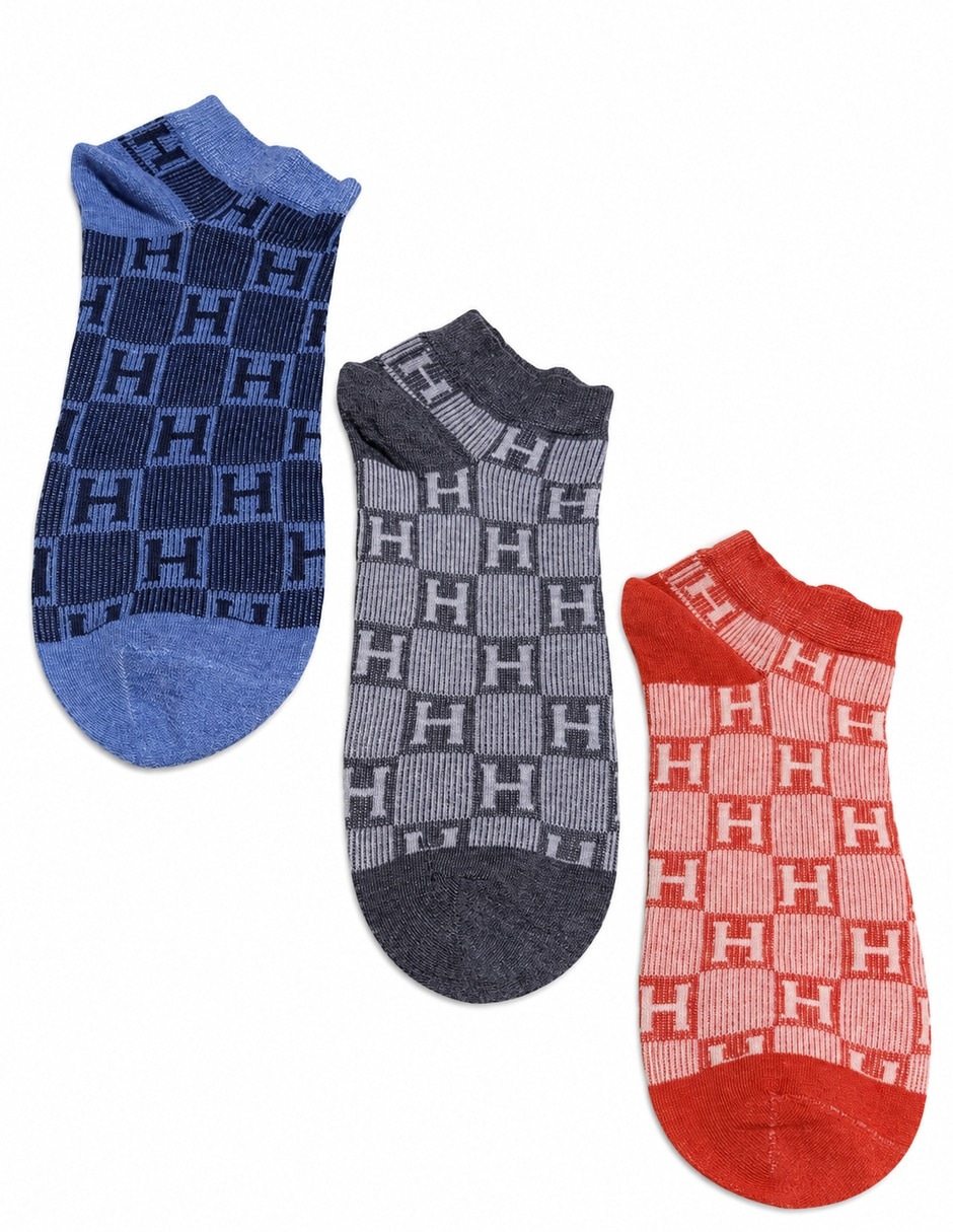 Tobillo de algodón para hombre 3 pares 1