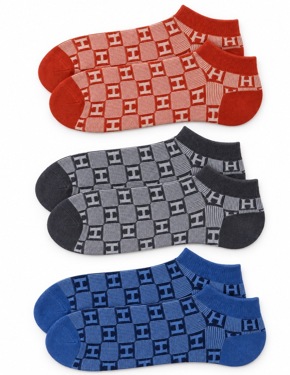 Tobillo de algodón para hombre 3 pares 2