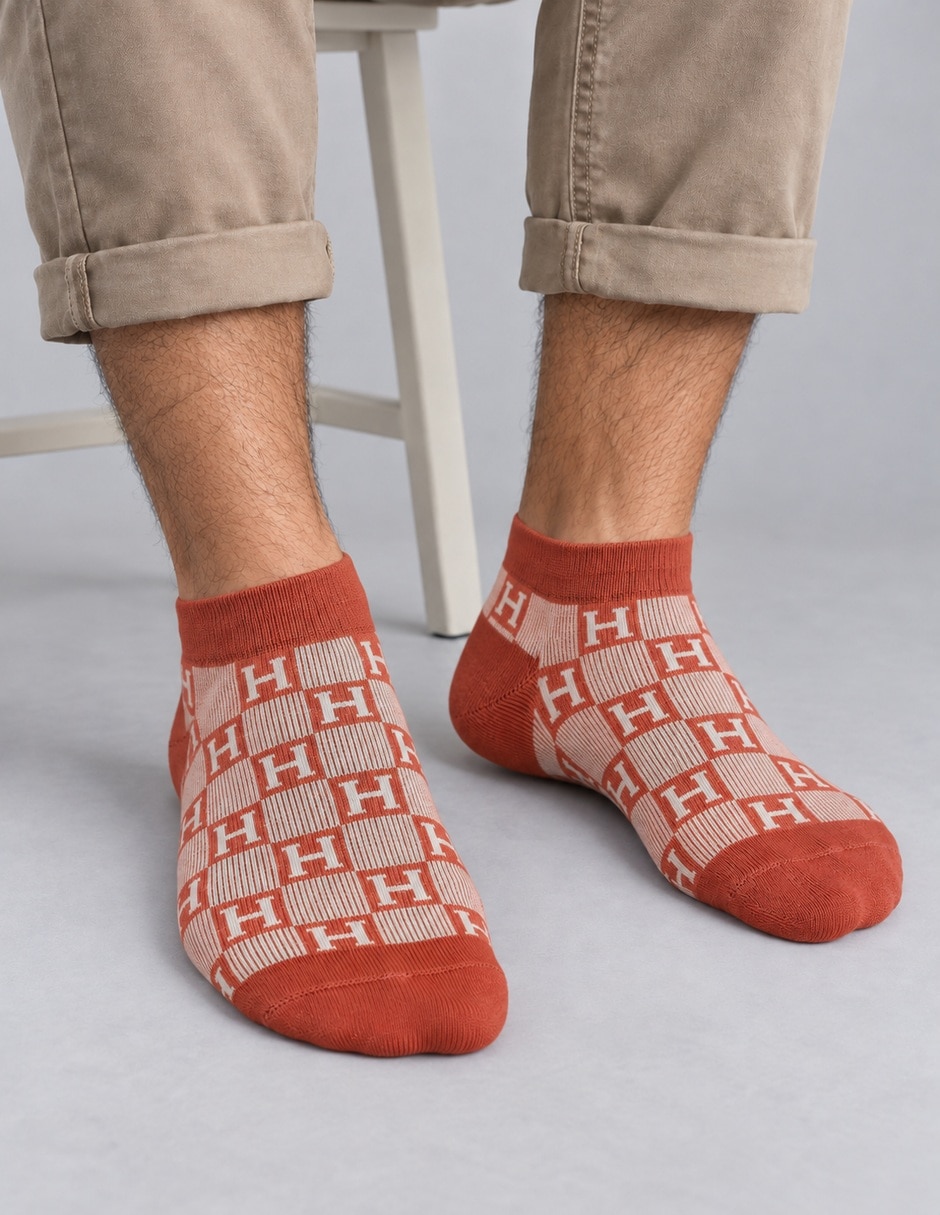 Tobillo de algodón para hombre 3 pares 4