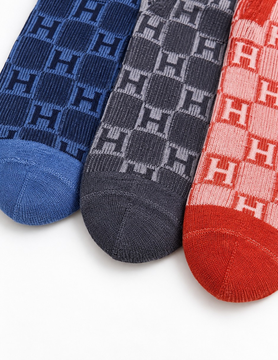 Tobillo de algodón para hombre 3 pares 6
