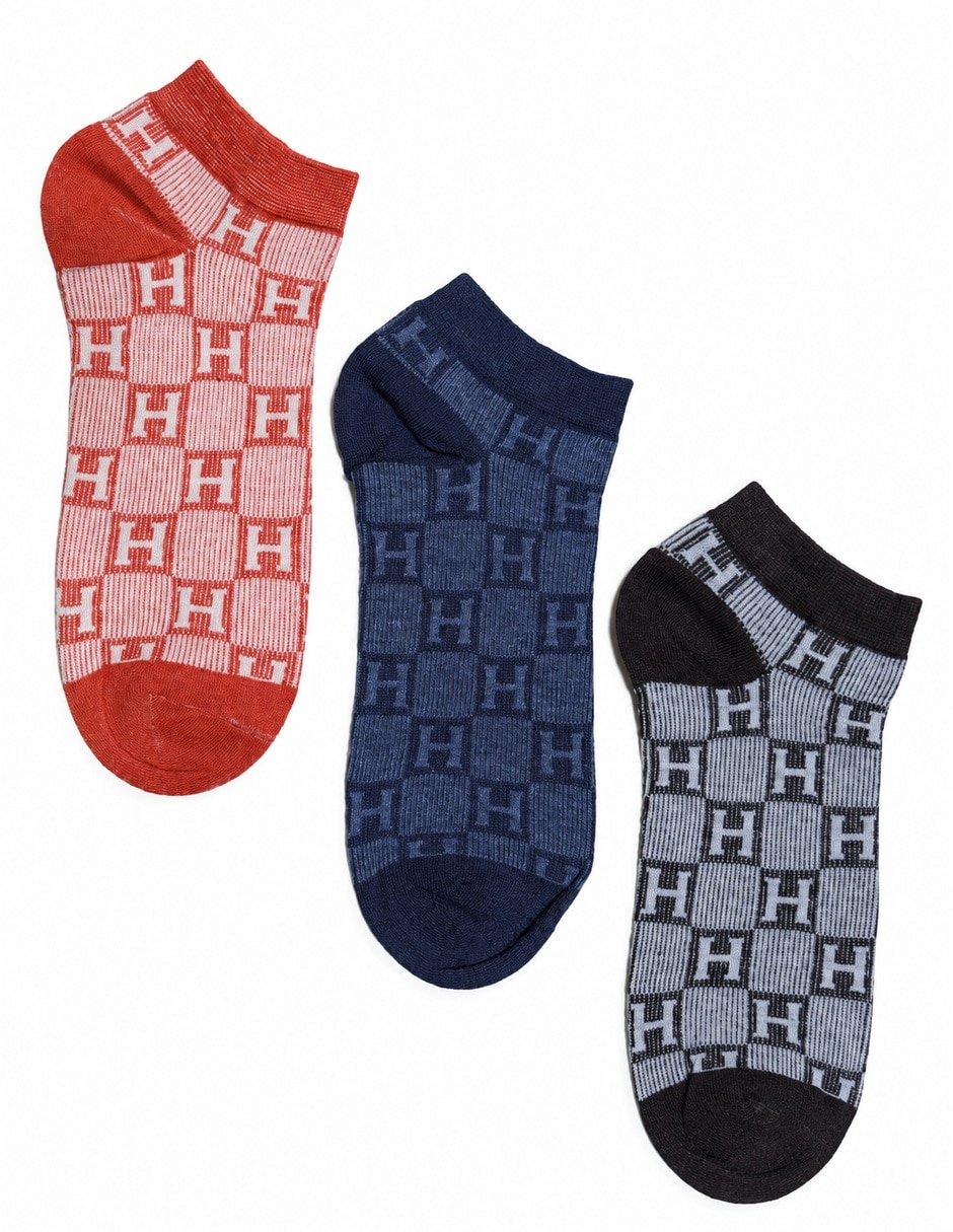 Tobillo de algodón para hombre 3 pares