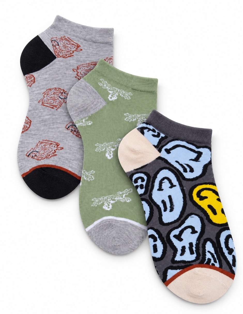 Tín de algodón para hombre 3 pares