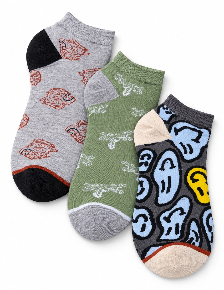 Tín de algodón para hombre 3 pares 3