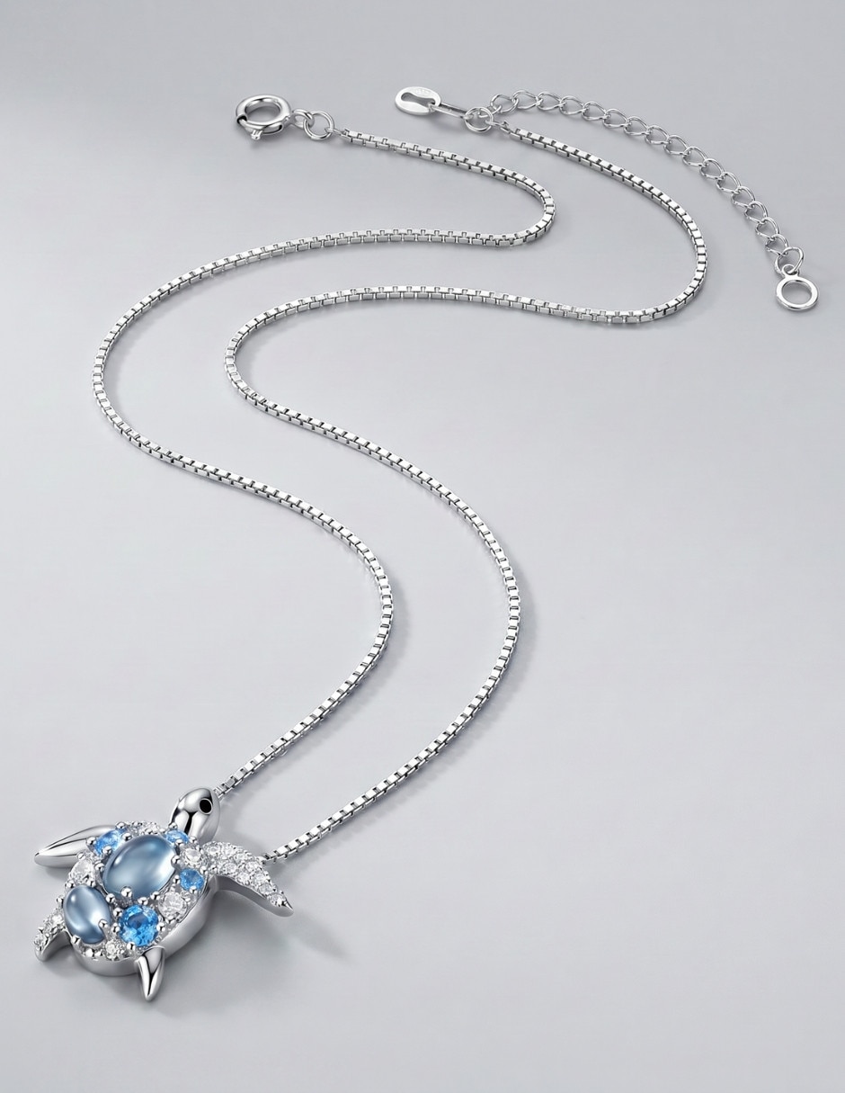 Collar con dije de tortuga Nature de plata P 925