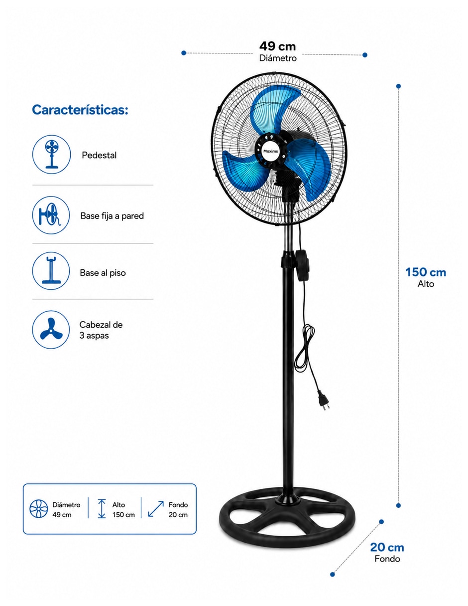 Ventilador 3 en 1 3 velocidades 2